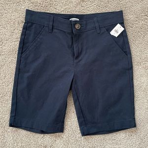 NWT Old Navy Uniform Shorts - Girls Size 12 Navy